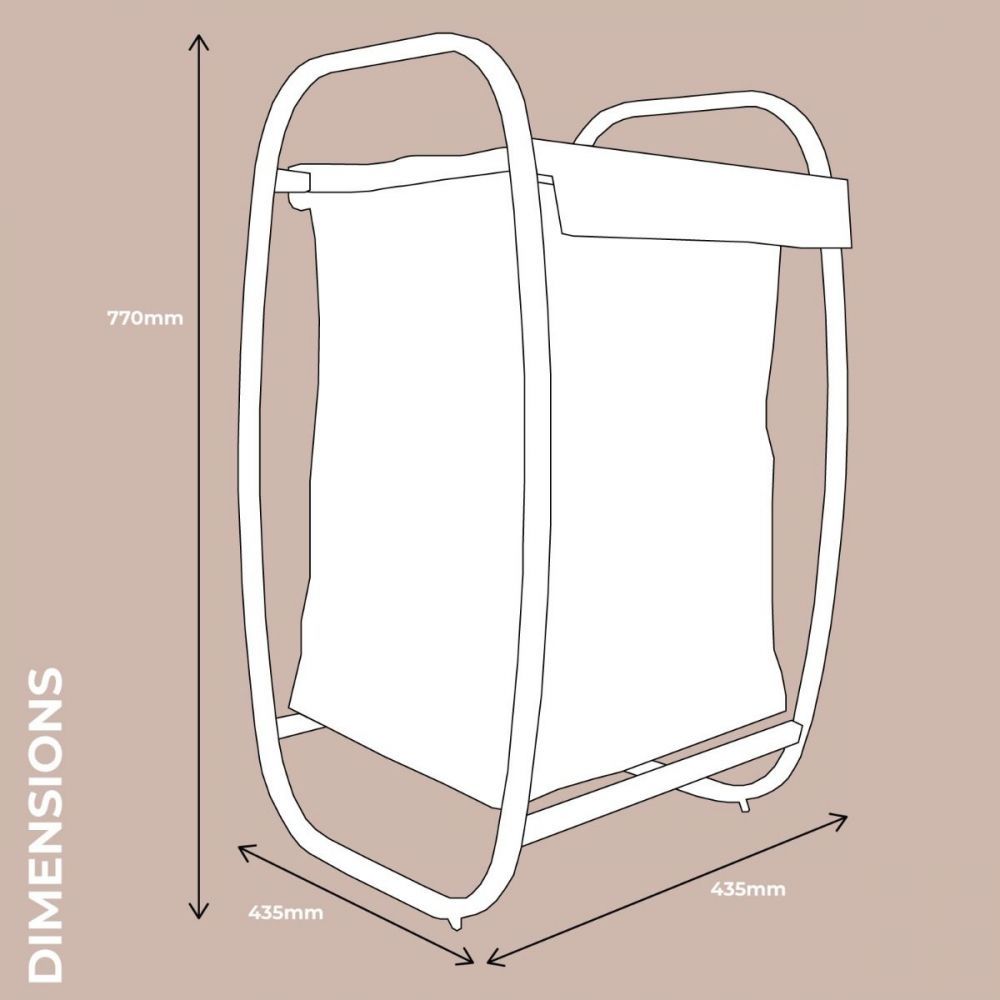 Bamboo Laundry Hamper With White Liner | Laundry Storage Basket | Home Storage & Living