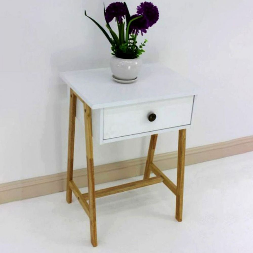 Wooden Bedside Table with Drawer | Furniture | Home Storage & Living