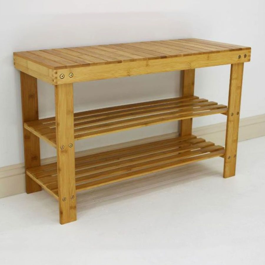 Bamboo Shoe Rack Bench 3 Tier | Furniture | Home Storage & Living