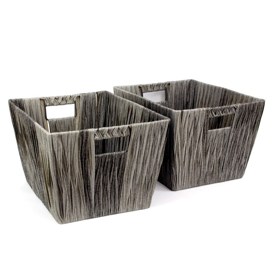 Hudson Storage Basket Grey - Set of 2 | Storage | Home Storage & Living