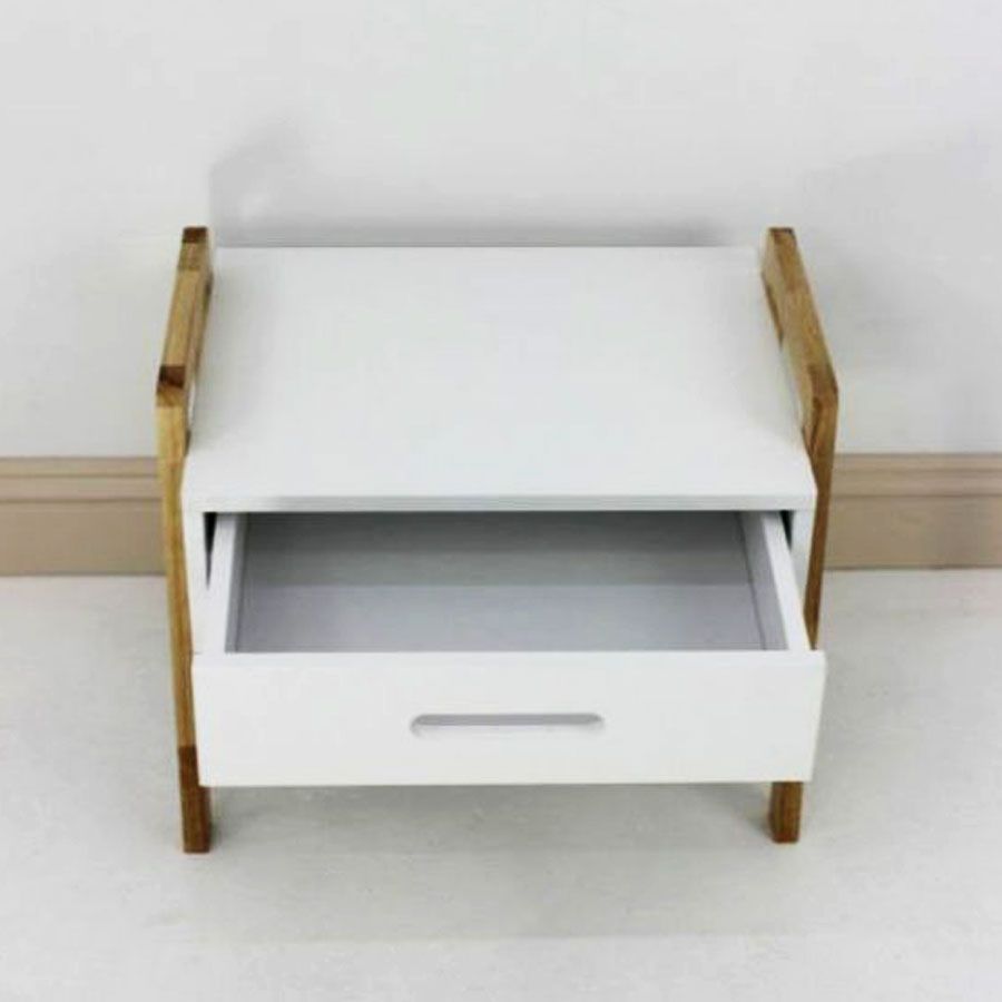 Wooden Shelving Unit With Drawer 1 Tier, Wooden Shelving Unit With Drawers