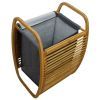 Deluxe Bamboo Laundry Hamper Grey | Laundry Storage | Home Storage & Living