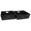 Aspen Storage Basket Black - Set of 2 | Storage | Home Storage & Living