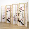 Cherry Blossom Room Divider Screen Natural 8 Panel | Room Dividers & Screens | Home Storage & Living