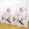 Cherry Blossom Room Divider Screen White 8 Panel | Room Dividers & Screens | Home Storage & Living