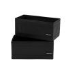 Kloset Soft Storage Rectangle Black 2 Pack 28 x 14 x 13cm | Home Storage & Living