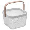 Mesh Storage Basket with Carry Handle White | Storage Baskets | Home Storage & Living