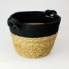 Seagrass Rope Storage Basket Black Small | Home Storage & Living