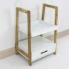 Wooden Shelving Unit with Drawers 2 Tier | Furniture | Home Storage & Living